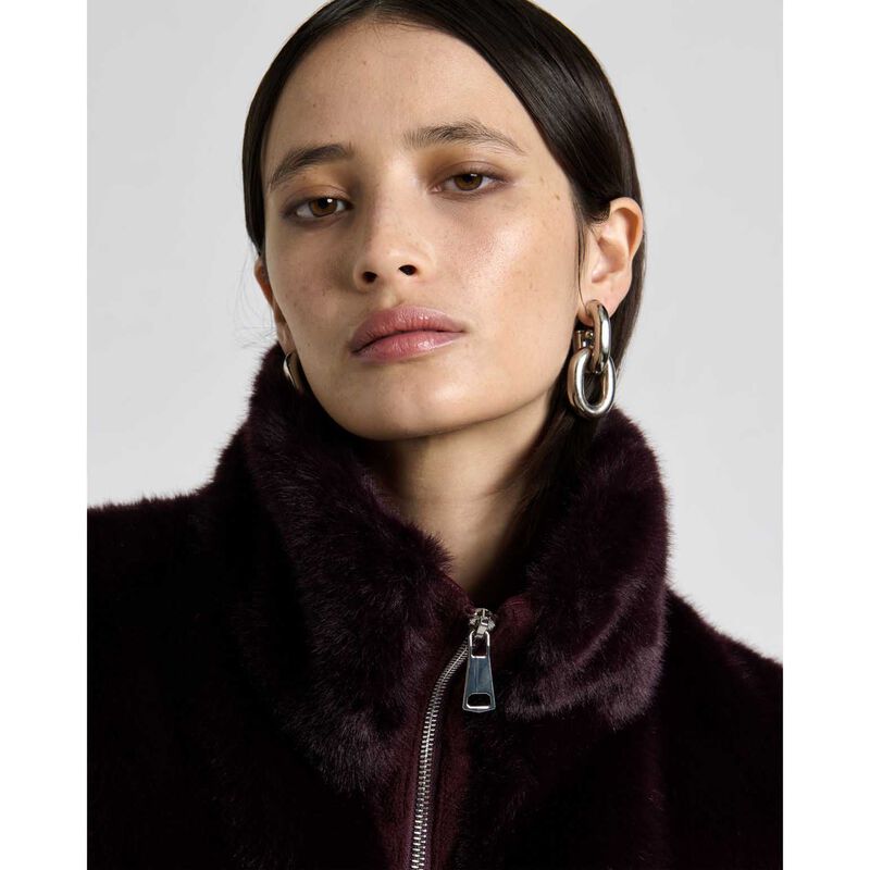 Cue Faux Fur Cropped Jacket image number 2